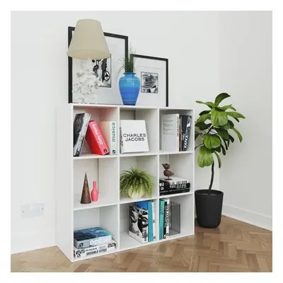 (No Drawers) Charles Jacobs White Cube Open Book Shelf Storage