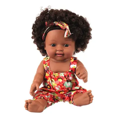 () 28CM Silicone Vinyl Realistic Reborn Lifelike Newborn Baby Doll Toy with Moveable Head Arms a