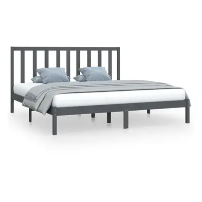 (grey, x cm) vidaXL Solid Wood Pine Bed Frame Bedstead Platform Bed Multi Colours/Sizes