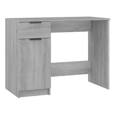 (Grey sonoma) vidaXL Desk Engineered Wood Home Office Computer Table Study Writing Desk