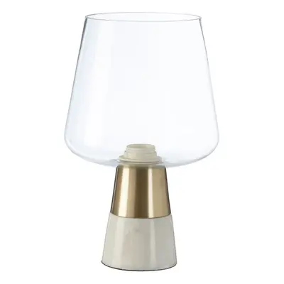 Premier Housewares Glass Shade Edison Lamp