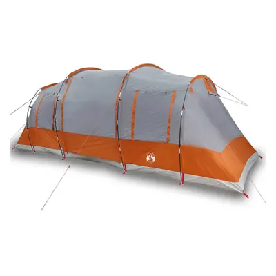 (grey) vidaXL Family Tent Tunnel 6-Person Camping Tent Lightweight Tent Waterproof