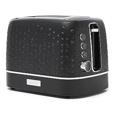 Starbeck Black Toaster Slice - Dual Controls - Variable Browning Controls - Easy To Clean - 1040