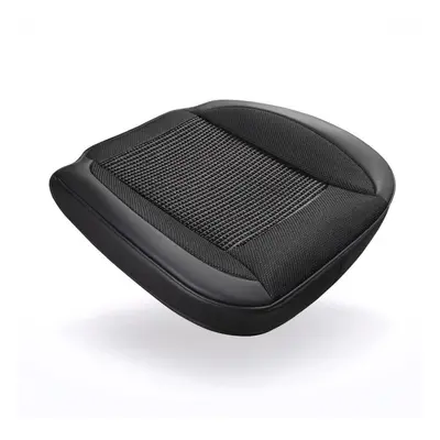 (Black) Car Seat Cushion Unique Ice Silk Fabric Pad Mesh Breathable Universal Comfortable Driver