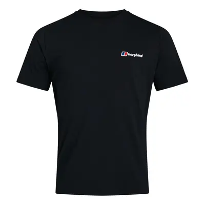 (Black, S) Berghaus Organic Front & Back Logo Mens Short Sleeve T-Shirt Tee Black