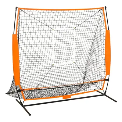 vidaXL Multisport Baseball Practice Net Black Softball Training Hitting Net