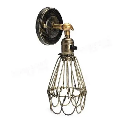 (Brass Bronze) Metal Vintage Rustic Sconce Wall Light Edison Lamp Bulb Fixture