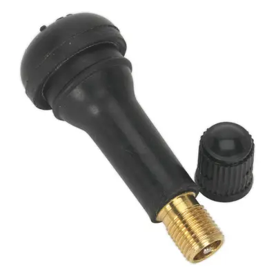 100 PK Snap-in Tubeless Tyre Valve TR412 - 38mm Length - Replacement Valve