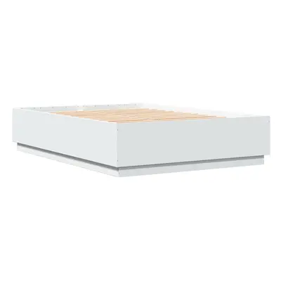 vidaXL Bed Frame Bedroom Bed Base Bedstead White 140x200 cm Engineered Wood