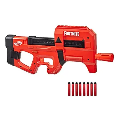 Fortnite Compact SMG Motorized Dart Blaster, Ultra Red Wrap, 8-Dart Internal Clip, Includes Nerf