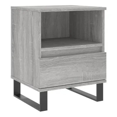 (grey sonoma, pcs) vidaXL Bedside Cabinets Nightstand Side Table Bed Cabinet Engineered Wood