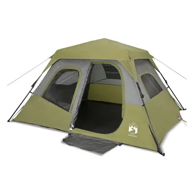 vidaXL Camping Tent Portable Dome Tent Hiking Lightweight Tent Persons Green