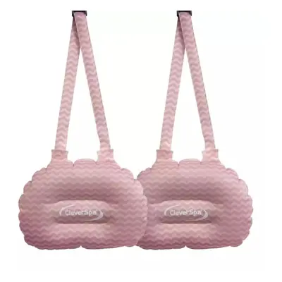 CleverSpa Pack of Inflatable Headrests: Pink Zig-Zag Pattern, 19cm x 27cm