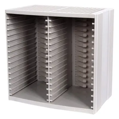 Portable CD Storage Unit DVD Disc Holder Rack Organizer Discs + on Top of CD Rack Grey