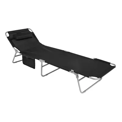 (Black) SoBuyÂ® Outdoor Garden Recliner Folding Sun Lounger