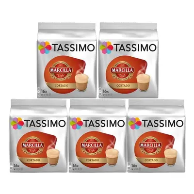 Tassimo T Discs Marcilla Cortado (Pack of 5, Drinks)