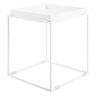 Metal Side Table White SAXON