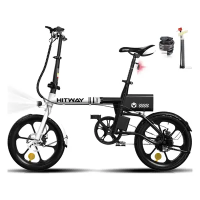 HITWAY Inch Folding Electric Bike, 250W City E Bike for Adults