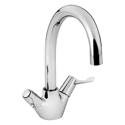 Bristan VAL2 SNK C CD Value Twin Lever Mono Sink Mixers, Chrome