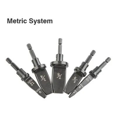 (Metric System) 5pcs Swaging Tool Pipe Expander Tube Expander Household Drill Bit Set