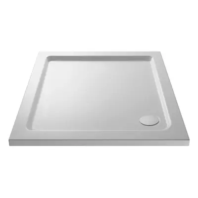 760mm Premium Square Shower Tray - White