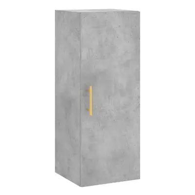 (concrete grey) vidaXL Wall Mounted Cabinet Storage Cabinet Side Cabinet Black Engineered Wood