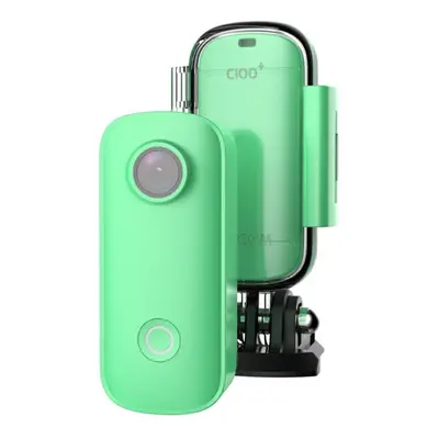 (Green) WiFi 2.4GHz 2K HD Mini Thumb Camera H.265 Waterproof Case Action Sport DV Camcorder Free