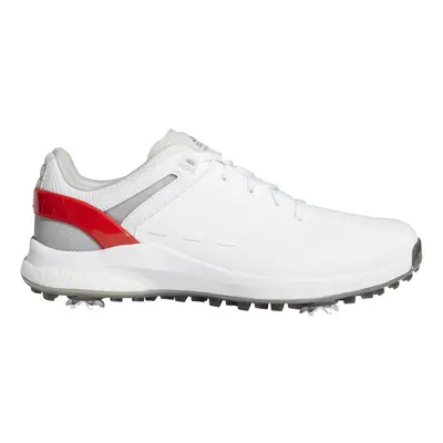 (UK 7, Ftwr White/Ftwr White/Vivid Red) adidas Golf Mens EQT Lightweight Sport Leather Golf Shoe