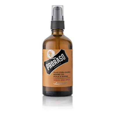 Beard Oil, Wood and Spice, 100ml, Scented Beard Softener Softens and Protects Long, Bristly Bear