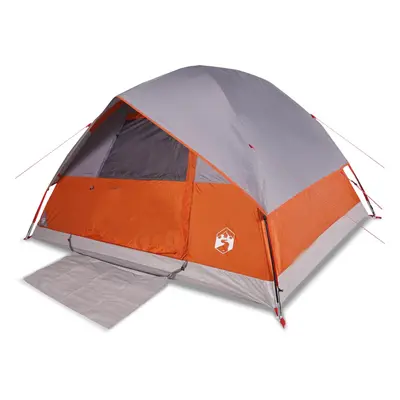 (Grey and orange, x x cm) vidaXL Camping Tent Dome 2-Person Lightweight Tent Dome Tent Blue Wate