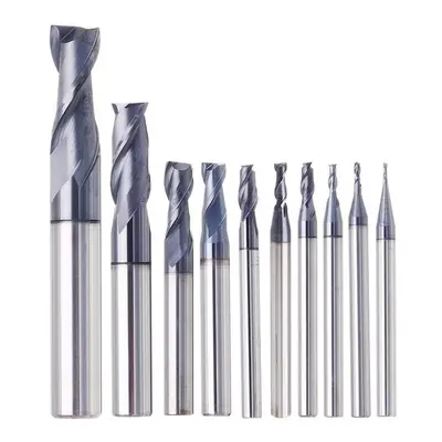 (10mm) 1-10mm HRC55 TiAlN Flutes End Mill Cutter Tungsten Carbide Milling Cutter CNC Tool