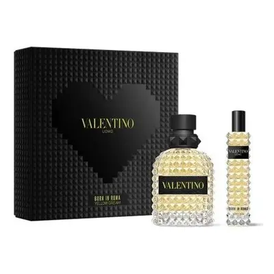 Valentino Uomo Born In Roma Yellow Dream Pcs Set: 1.7 Eau De Toilette Spray + 0.5 Oz Eau De Toil