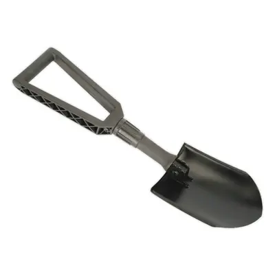 590mm Folding Shovel - Powder Coated Carbon Steel Head - Corrosion Resistant