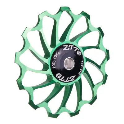 (Green) 4/5/6MM Lightweight High Strength Aluminum Alloy Ceramic Rear Paddle Guide Wheel MTB Roa