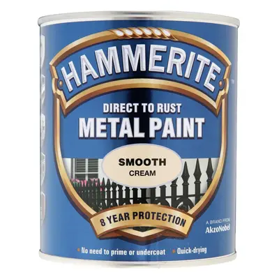 Hammerite Direct to Rust Metal Paint Smooth Finish Dazzling Yellow 750ml