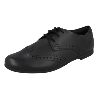 (Black, UK 6.5 Child) Boys Clarks Formal/School Shoes Scala Loop - F Fit