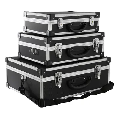 AREBOS set of transport cases | L total volume | lockable | with carrying strap | universally su