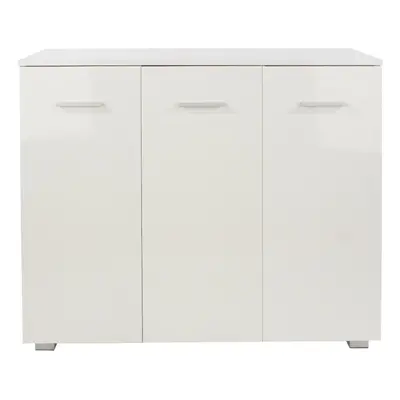 Sideboard Door Storage Cabinet Kitchen Living Room Unit High Gloss White