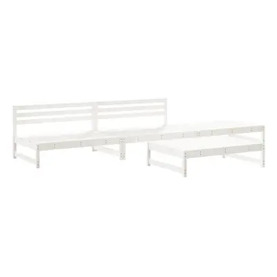 (white pine) vidaXL Garden Lounge Set Wooden Bench Outdoor Bench Piece Solid Wood Pine