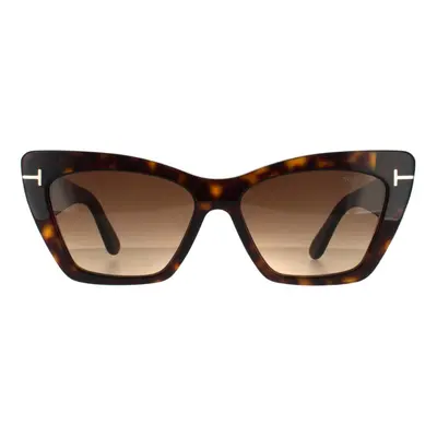 Tom Ford Sunglasses Wyatt FT0871 52F Dark Havana Brown Gradient