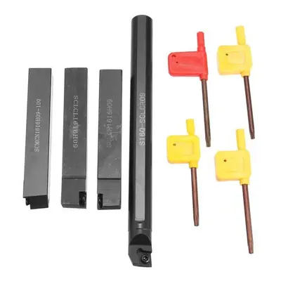 4pcs 16mm Lathe Turning Tool Holder Set Index Boring Bar For CCMT09T3 Insert