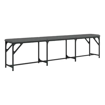 (dark grey, x x cm) vidaXL Dining Bench Hallway Bench Dining Room Bench Seat Steel and Fabric