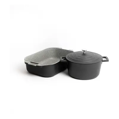 MasterClass Cast Aluminium Casserole Dish, 24cm/4 Litre, Gift Boxed MasterClass Cast Aluminium R