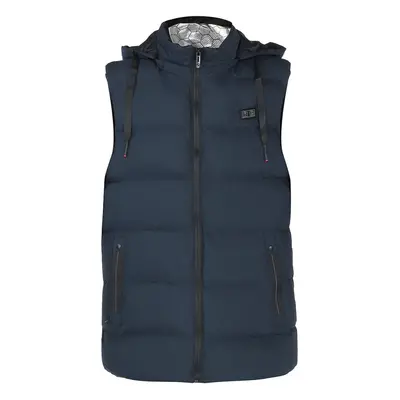 (Blue, M) Heating Zones Vest Warm Winter Men Women Electric USB Jacket Heated Thermal Coat