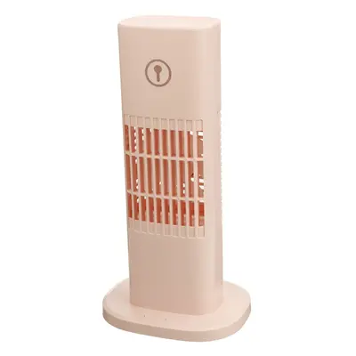 (Pink) 45W Bladeless Tower Fan Gear Wind Speeds Timing Function Electric Slim Cooling Fan Remote