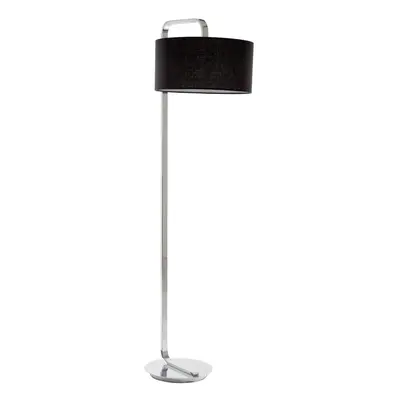 Premier Housewares Leyna Floor Lamp with Black Fabric Shade