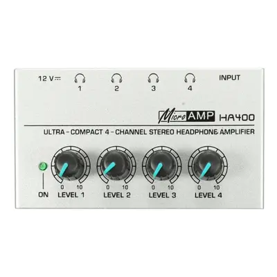 4 Channel Headphone Ultra-compact Audio Stereo Amp Microamp Amplifier