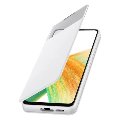 Official Samsung Galaxy A33 5G Tactile Window Case View Wallet Cover White