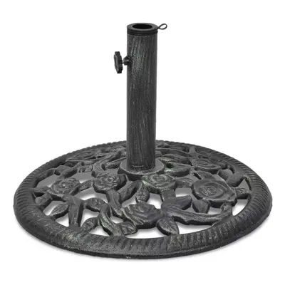 vidaXL Umbrella Base Cast Iron kg 48cm Outdoor Patio Parasol Stand Holder