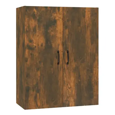 (Smoked oak) vidaXL Hanging Cabinet Floating Cabinet Wall Storage Cabinet Engineered Wood